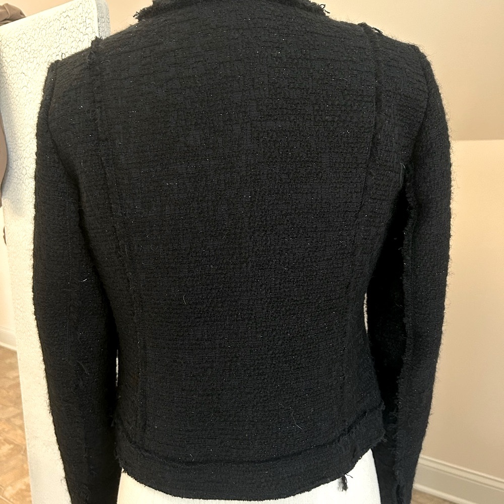 Rebecca Taylor Women's Black Tweed Jacket - Picture 5 of 7